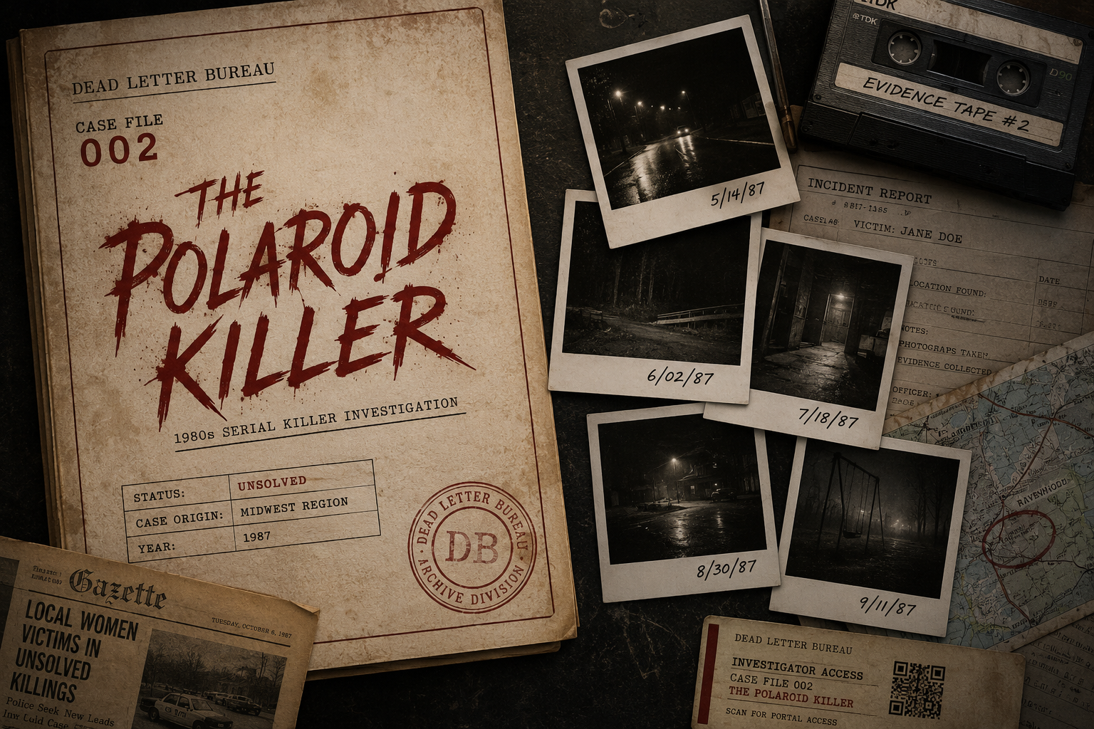 Polaroid Killer Dead Letter Bureau case artwork